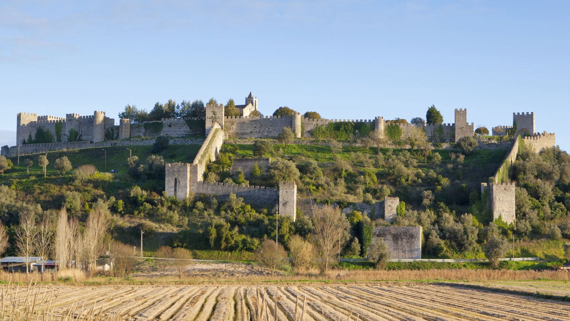 Het Montemor-o-Velho kasteel in Coimbra 