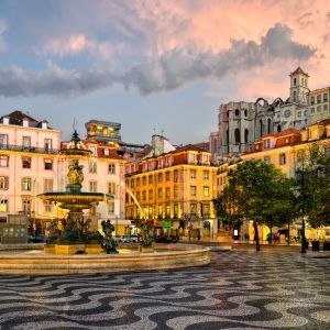 Lissabon Rossio Plein