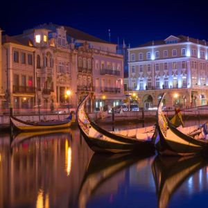 Avond in Aveiro Portugal