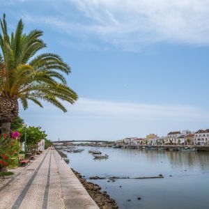 Tavira rivier Algarve Portugal